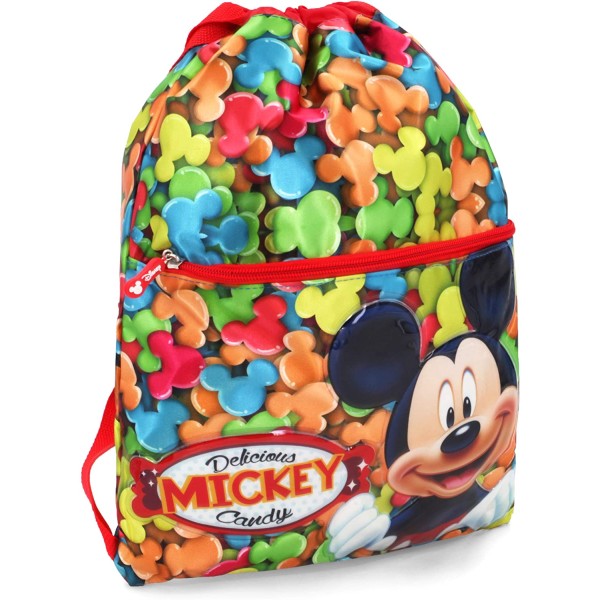 Saco Mochila Mickey Disney 42x41x1cm.