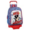 Mochila Grande Con Carro Mikey Disney 33x14x42cm.