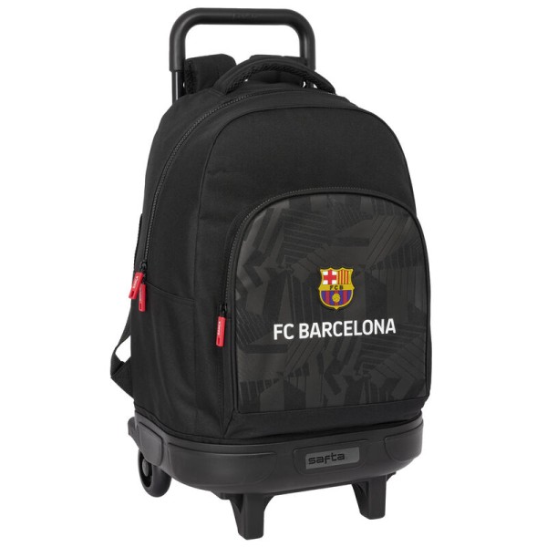 Mochila Gde. C/Ruedas Compact Extraible F.C.Barcelona "Black" 33X22X45Cm