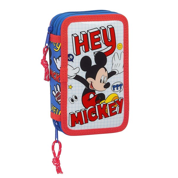 Plumier Mickey Disney Doble 28pzs 12,5x19,5x4cm