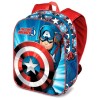 Mochila 3D Capitan America Marvel 31x27x11cm.