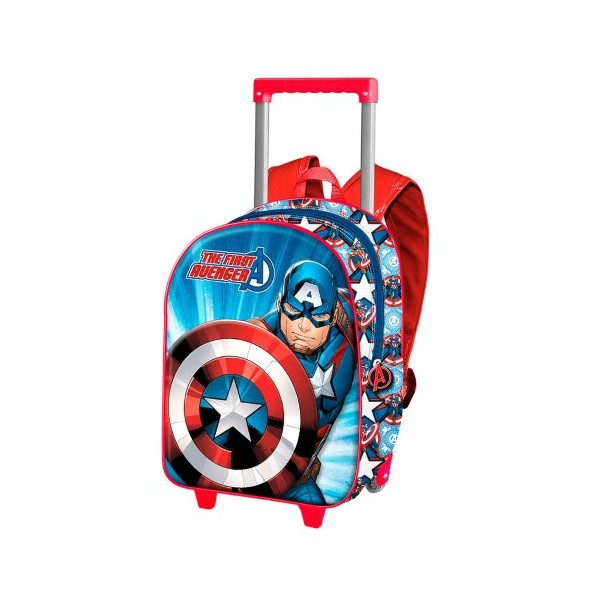 Trolley 3D Capitan America Marvel 31x26x11cm