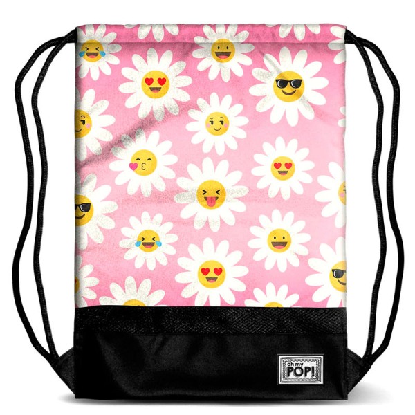 Saco Mochila Oh My Pop Happy Flower 35x1x48cm