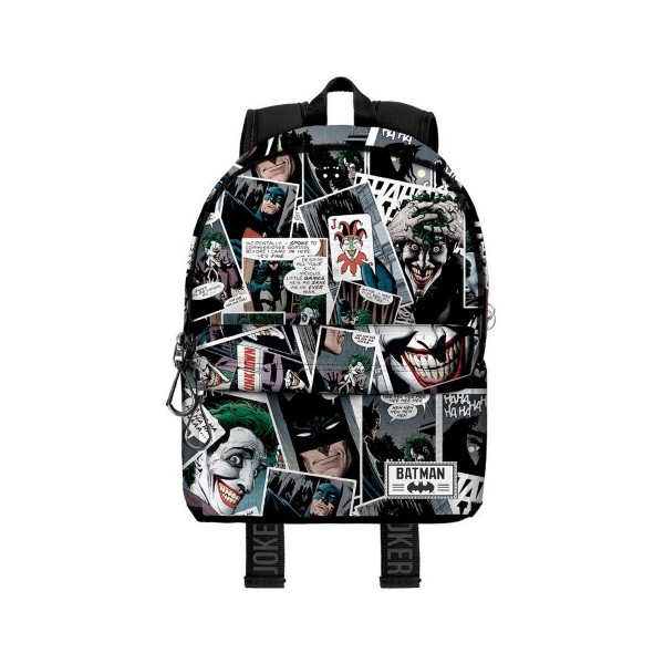 Mochila Joker DC Comics Adaptable 44x30x20cm.