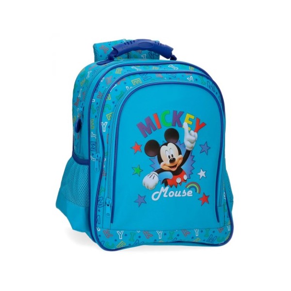 Mochila Escolar Mickey Disney Adap.38x29x16cm