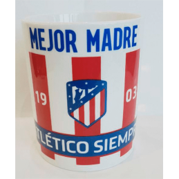 Taza Ceramica Atletico De Madrid Mejor Madre