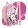 Mochila Infantil 3D Minnie Disney 36x31x10cm..