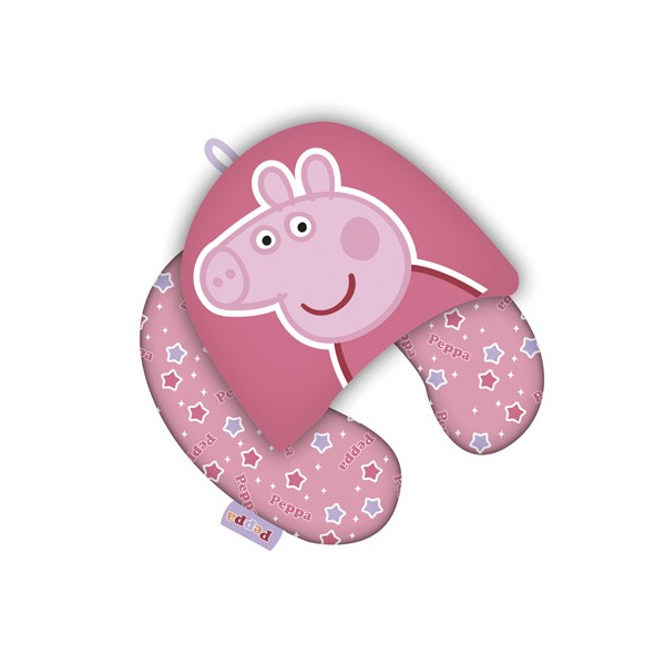 Cojin Cuello C/Capucha Peppa Pig 33cm.