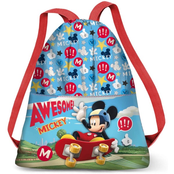 Saco Mochila Mickey Disney 35x41x1cm.