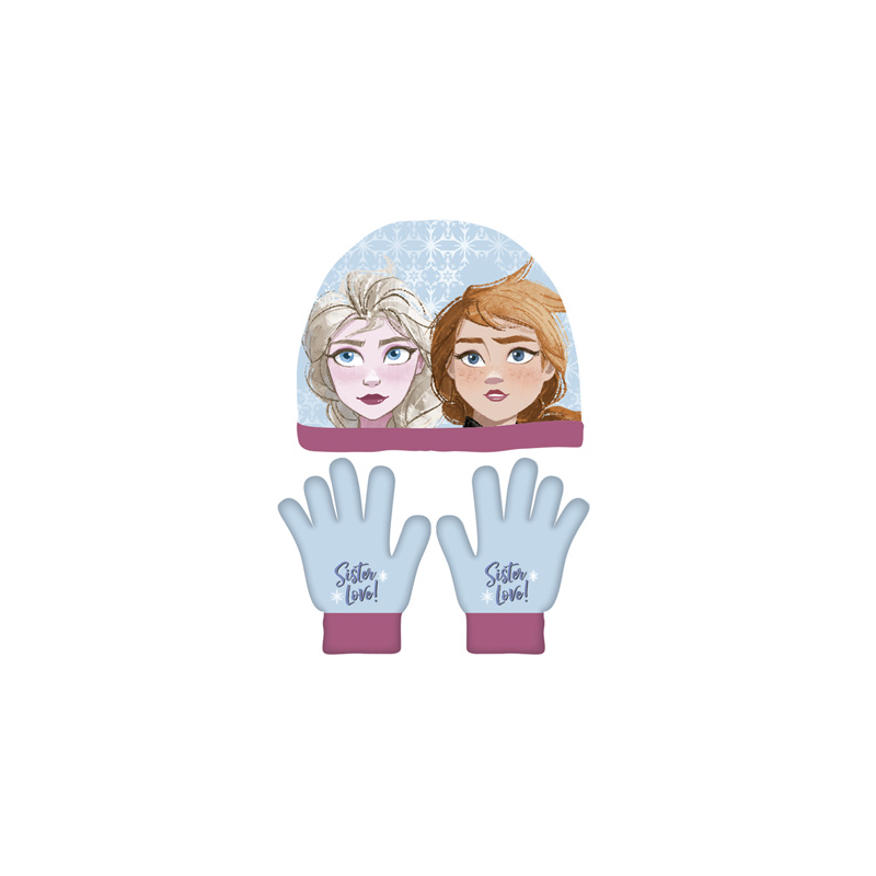 Conjunto Gorro Guantes Frozen Disney