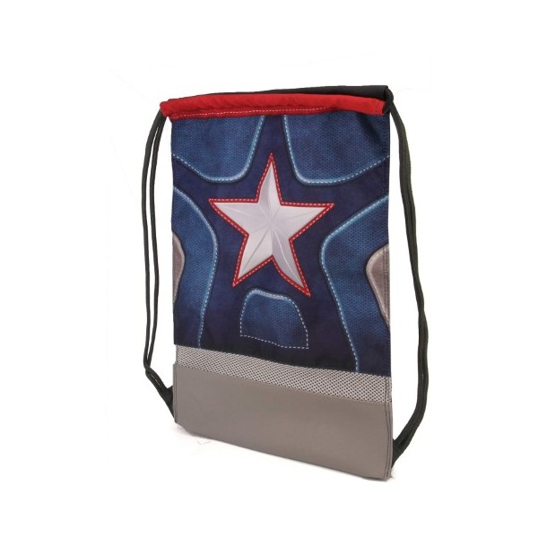 Saco Mochila Capitan America 48x35x1cm.