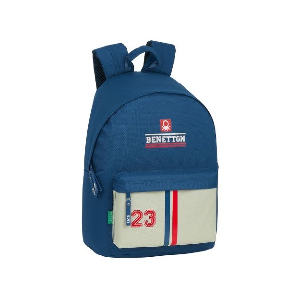 Mochila Benetton Para Portatil Varsity 33x15x42cm.