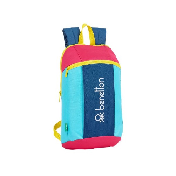 Mochila Benetton Colorines 22x39x10cm.